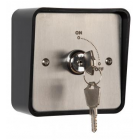 RGL Electronics KS-2 Keyswitch Fitted In A Stainless Steel Plate
